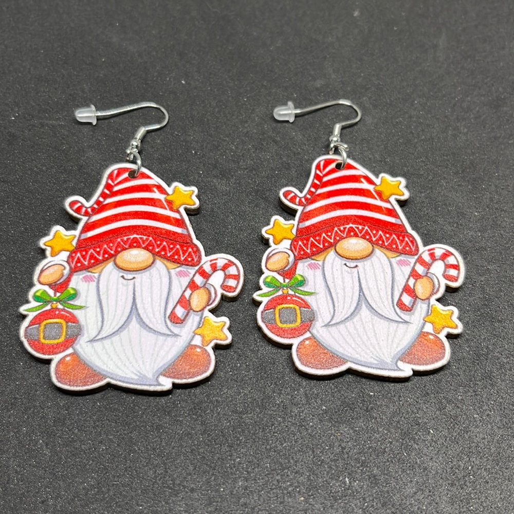 Earrings Christmas‎ gnome